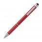 Preview: 10 Touchpen Kugelschreiber mit Gravur / aus Metall / Farbe: rot