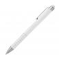 Preview: 10 Touchpen Kugelschreiber mit Gravur / aus Metall / Farbe: weiss