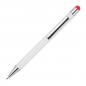 Preview: 10 Touchpen Kugelschreiber mit Gravur / aus Metall / Stylusfarbe: rot