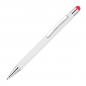 Preview: 10 Touchpen Kugelschreiber mit Gravur / aus Metall / Stylusfarbe: rot