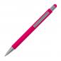 Preview: 10 Touchpen Kugelschreiber mit Namensgravur / aus Metall / Farbe: pink