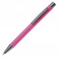 Preview: 10x Kugelschreiber mit Namensgravur - aus Metall - mit Soft-Touch - Farbe: pink