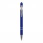 Preview: 10x Touchpen Kugelschreiber mit Gravur / aus Metall / Soft-Touch / Farbe: blau