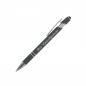 Preview: 10x Touchpen Kugelschreiber mit Gravur / aus Metall / Soft-Touch / Farbe: grau