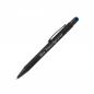 Preview: 5x Touchpen Kugelschreiber mit Gravur / aus Metall / Stylusfarbe: blau