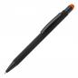 Preview: 5x Touchpen Kugelschreiber mit Gravur / aus Metall / Stylusfarbe: orange