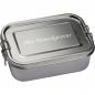 Preview: Brotdose mit Gravur / Lunchbox / aus Edelstahl / Farbe: silber