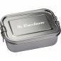 Preview: Brotdose mit Namensgravur - Lunchbox - aus Edelstahl - Farbe: silber