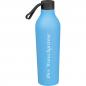 Preview: Gummierte Trinkflasche mit Gravur / 750ml / Farbe: hellblau