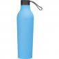 Preview: Gummierte Trinkflasche mit Gravur / 750ml / Farbe: hellblau