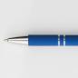 Preview: Touchpen Kugelschreiber aus Metall mit Gravur / mit Muster / Farbe: blau