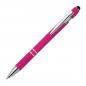 Preview: Touchpen Kugelschreiber aus Metall mit Gravur / mit Muster / Farbe: pink