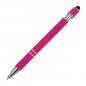 Preview: Touchpen Kugelschreiber aus Metall mit Namensgravur - mit Muster - Farbe: pink