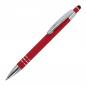 Preview: Touchpen Kugelschreiber mit Gravur / aus Metall / mit Soft-Touch / Farbe: rot