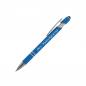 Preview: Touchpen Kugelschreiber mit Gravur / aus Metall / Soft-Touch / Farbe: hellblau