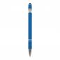 Preview: Touchpen Kugelschreiber mit Gravur / aus Metall / Soft-Touch / Farbe: hellblau