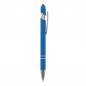 Preview: Touchpen Kugelschreiber mit Gravur / aus Metall / Soft-Touch / Farbe: hellblau