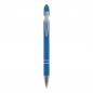 Preview: Touchpen Kugelschreiber mit Gravur / aus Metall / Soft-Touch / Farbe: hellblau