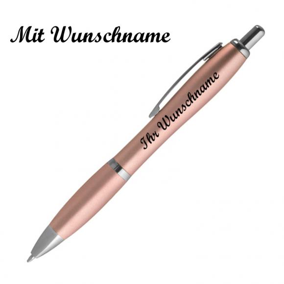 10 Kugelschreiber mit Namensgravur - Metallic-Farbe - Farbe: metallic rose'