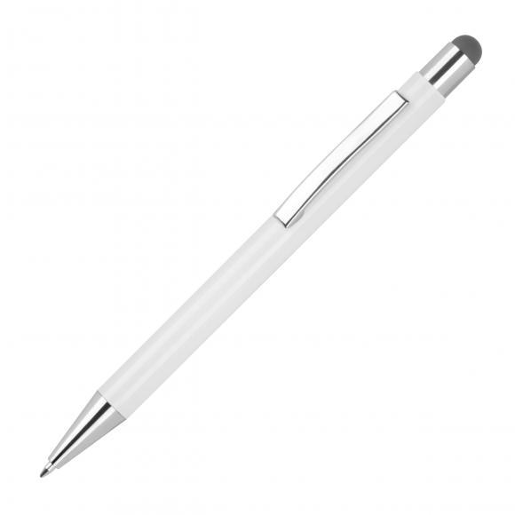 10 Touchpen Kugelschreiber mit Gravur / aus Metall / Stylusfarbe: anthrazit