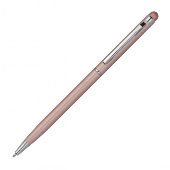 10 Touchpen Kugelschreiber mit Namensgravur - schlankes design - Farbe: rosegold