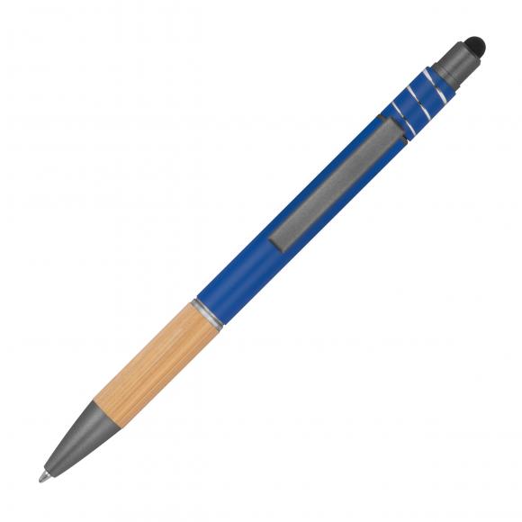 Fidget Touchpen-Kugelschreiber / aus Metall / Farbe: blau