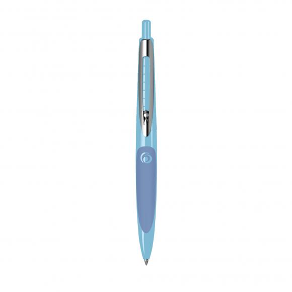 Herlitz Kugelschreiber my.pen mit Gravur / Farbe: hellblau/dunkelblau