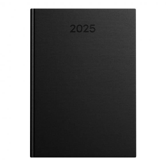 Idena Buchkalender 2025 / Chefkalender / A5 / Farbe: schwarz