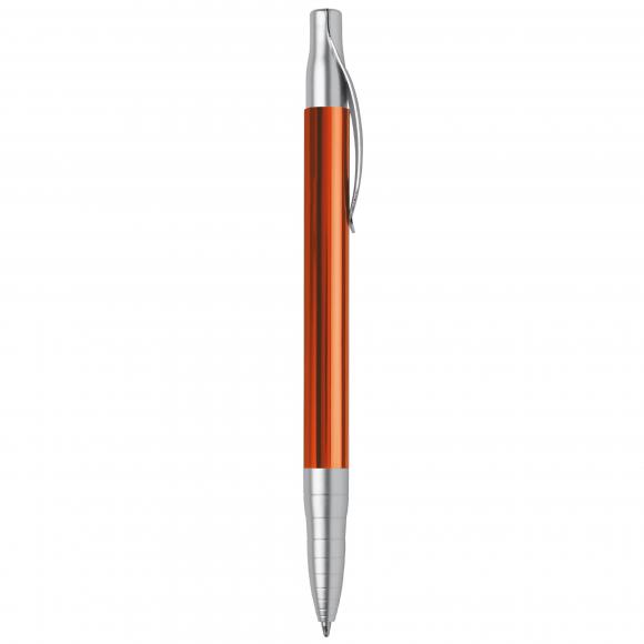 Kugelschreiber mit Namensgravur - aus Metall - Farbe: orange