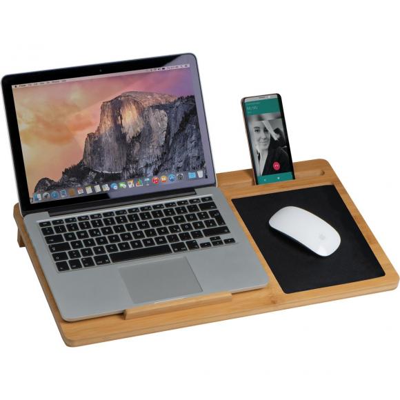 Laptopunterlage mit Mousepad und Handyhalter mit Namensgravur