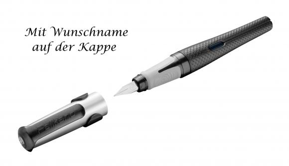 Pelikan Linkshänder-Schulfüller Pelikano P481 L Dark Legend mit Gravur