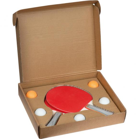 Tischtennis-Set mit Namensgravur - 2 Tischtennisschläger und 5 Tischtennisbälle