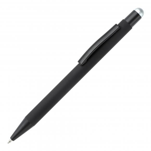 Touchpen Kugelschreiber mit Gravur / aus Metall / Stylusfarbe: silber