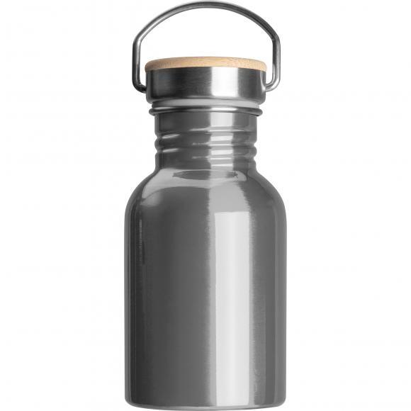 Trinkflasche mit Gravur / aus Edelstahl / 300ml / Farbe: silber