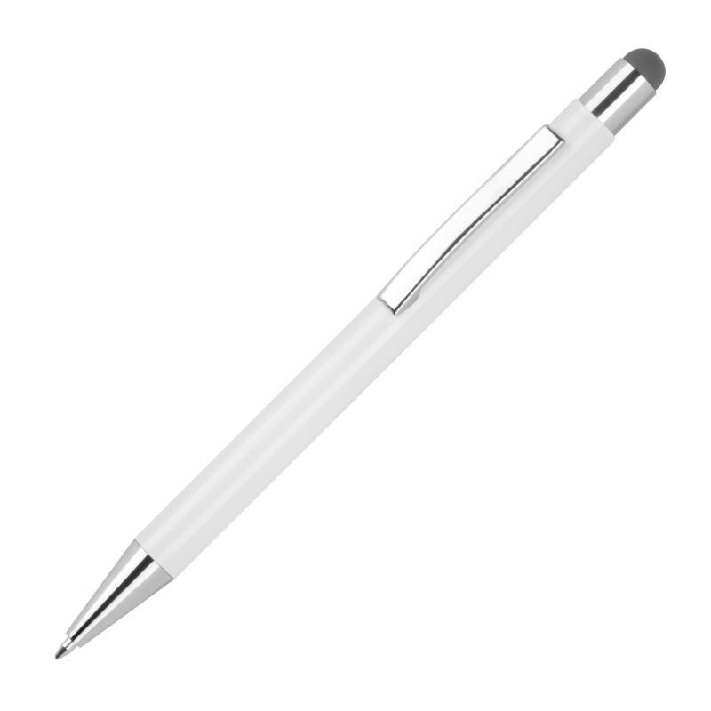 10 Touchpen Kugelschreiber mit Gravur / aus Metall / Stylusfarbe: anthrazit