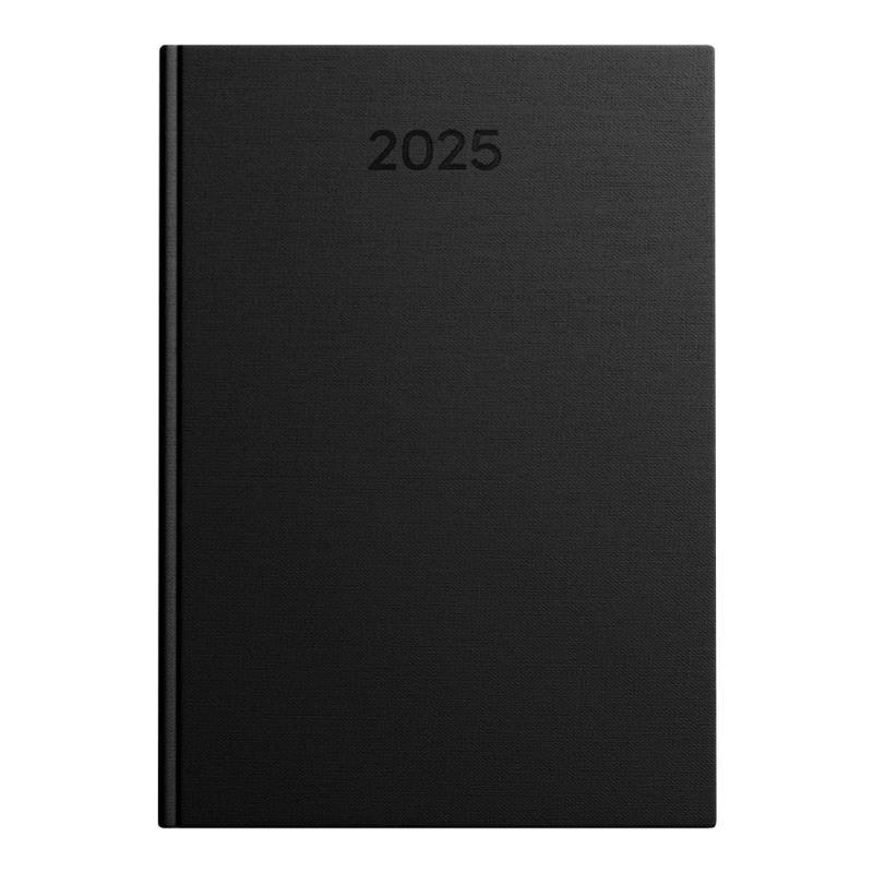 Idena Buchkalender 2025 / Chefkalender / A5 / Farbe: schwarz