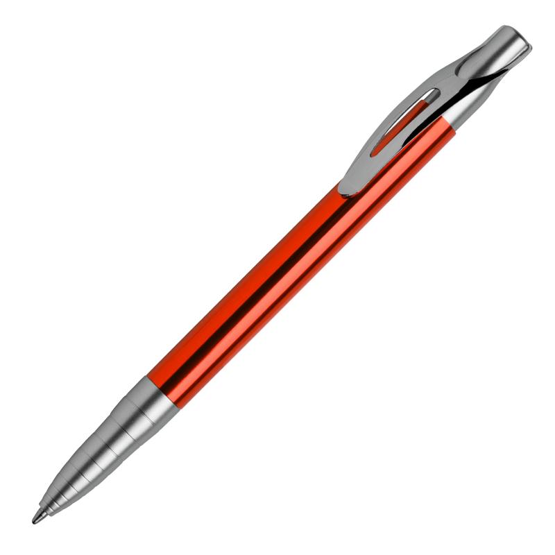 Kugelschreiber mit Gravur / aus Metall / Farbe: orange