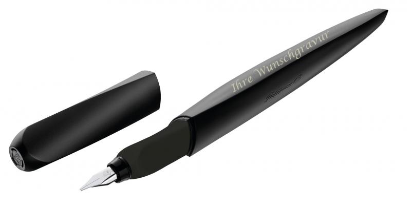 Pelikan Füllhalter mit Gravur / Füller / Twist Calligraphy P457 1,5 schwarz