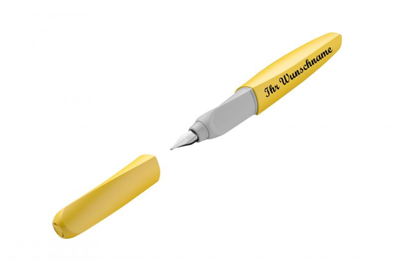 Pelikan Füllhalter mit Namensgravur - Füller - "Twist Bright Sunshine P457 M"