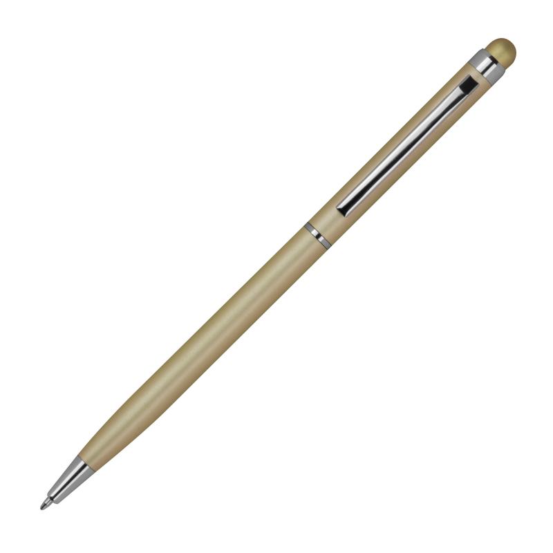 Touchpen Kugelschreiber mit Namensgravur - schlankes design - Farbe: gold